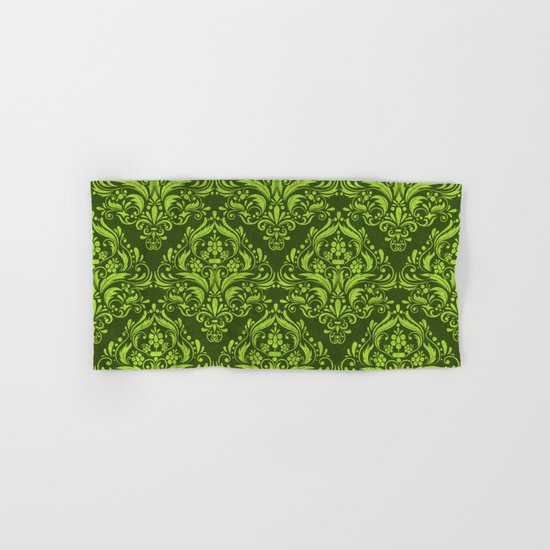 Halloween damask colors #3 Hand & Bath Towel