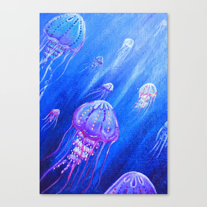 Oh my travelling Jellies 1 Canvas Print