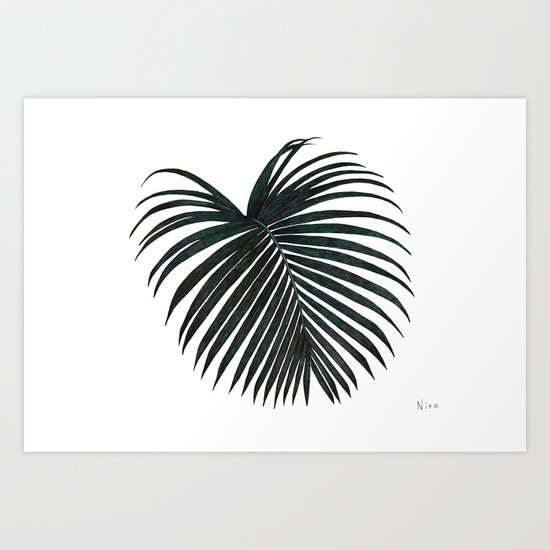 Palm leaf Art Print