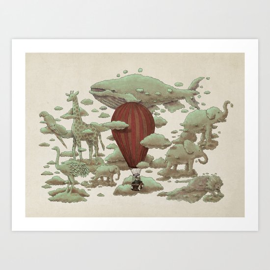 Cloud Watching Art Print