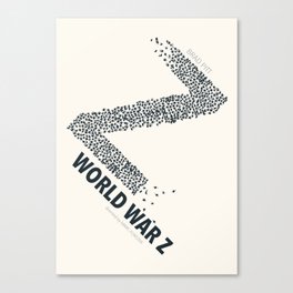 World War Z - minimal poster Canvas Print