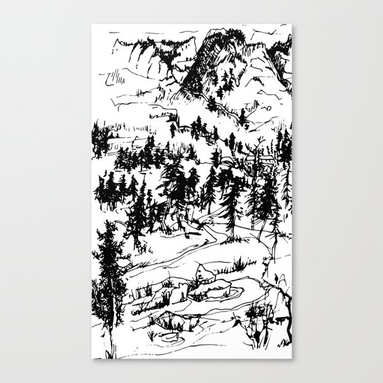 This is where it happened last autumn Canvas Print