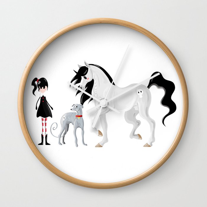 Dreamer and her Companions Wall Clock