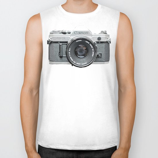 Vintage Camera Phone Biker Tank