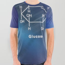 Sucrose Structural chemical formula All Over Graphic Tee