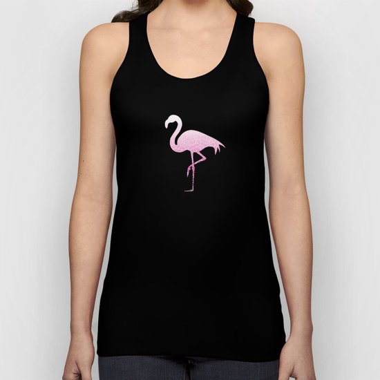 Ombre pink and white swirls doodles Unisex Tank Top