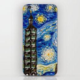 Starry Night Taipei iPhone Skin