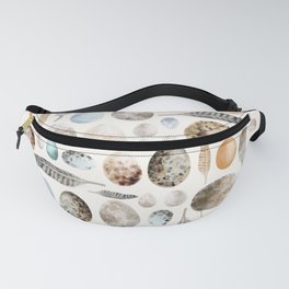 Birds Egg and Feather Collection Fanny Pack