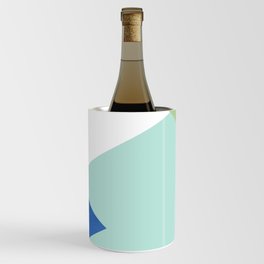Geometrics - primary & cyan Wine Chiller
