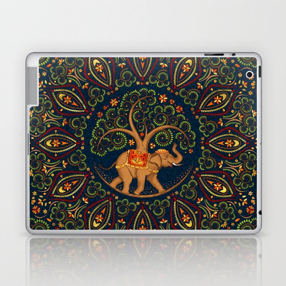 Elephant Tree of life in Mandala  Laptop & iPad Skin