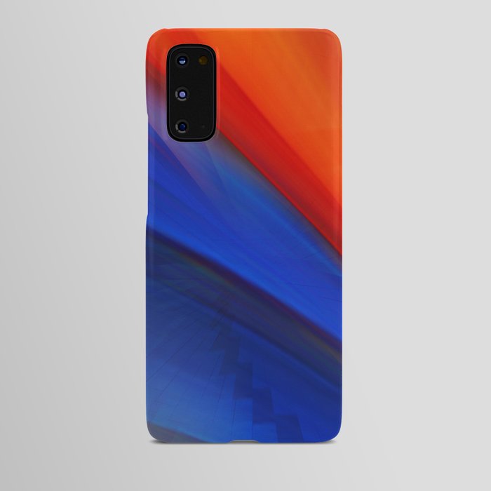 Bright orange and blue Android Case