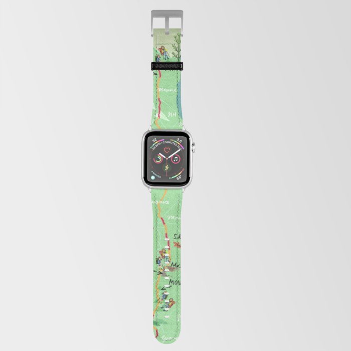 Appalachian Trail Hiking Map Apple Watch Band