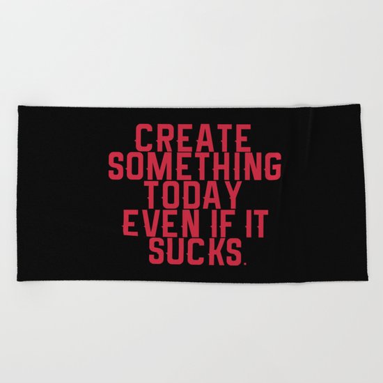 Create Something. Beach Towel
