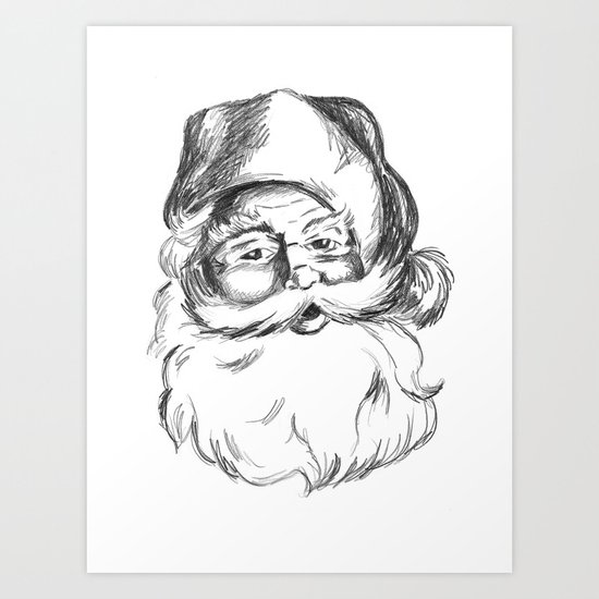 Jolly St. Nick Art Print