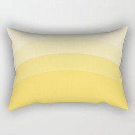 Four Shades of Yellow Curved Rectangular Pillow