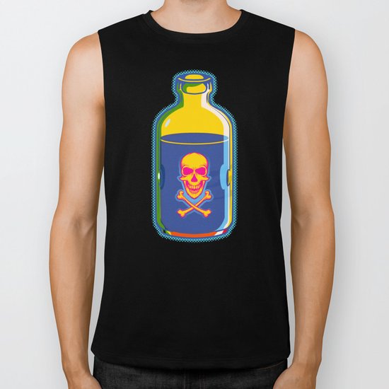 psychedelic poison bottle Biker Tank