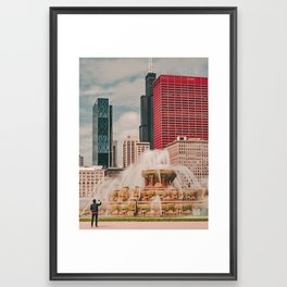 Fountain View Framed Art Print