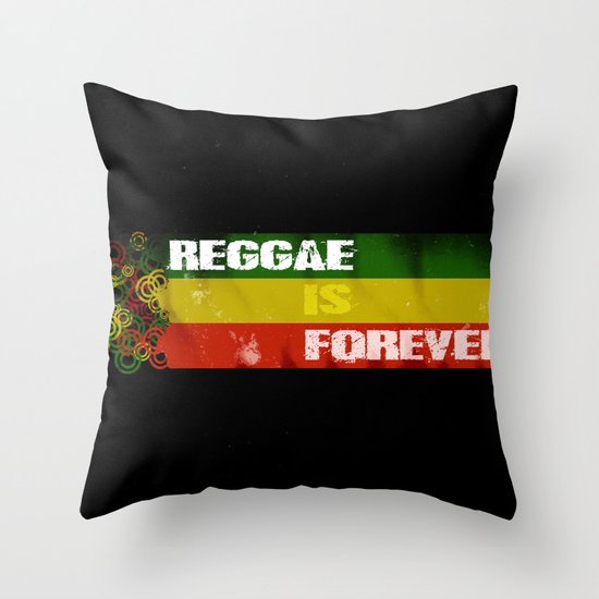 Reggae Is Forever II Throw Pillow