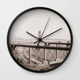 New York City | East River Views  Wall Clock