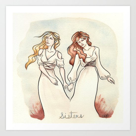 Sisters Art Print