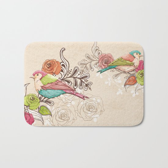Country Garden Bath Mat