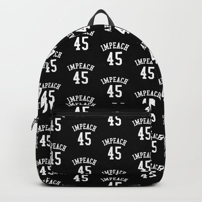 IMPEACH 45 (Black & White) Backpack