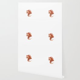 Pink Axolotl Wallpaper By Bouletcorp Society6