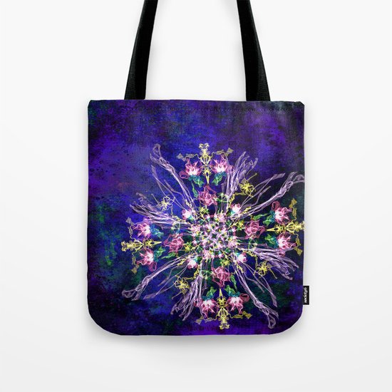 Abstract delicate silk flowers Tote Bag