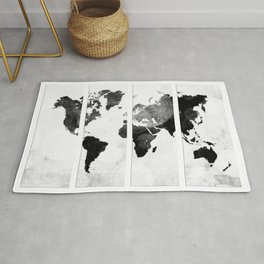 World map in pieces Rug