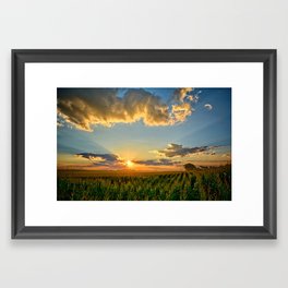 Iowa Corn Fields Framed Art Print