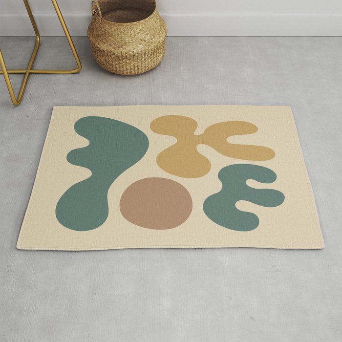 Mid Century Modern Organic Abstraction 338 Rug