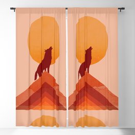 Abstraction_Midnight_Summer_Wolf_Moon_001 Blackout Curtain