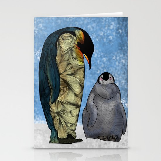 Emperor Penguins Stationery Cards
