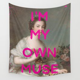 I'm my own muse- Mischievous Marie Antoinette Wall Tapestry