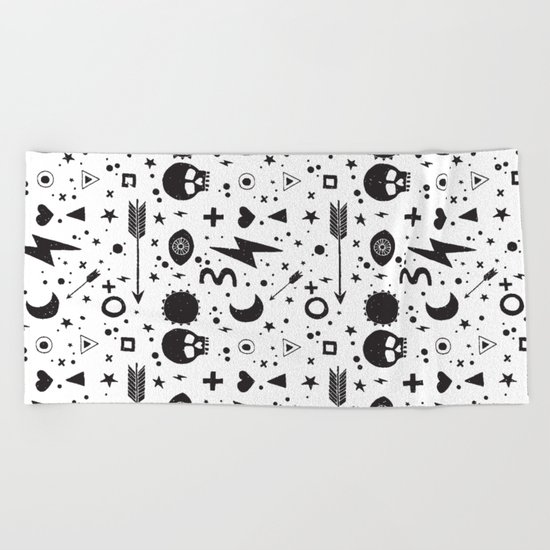 Weapons of weariness Beach Towel