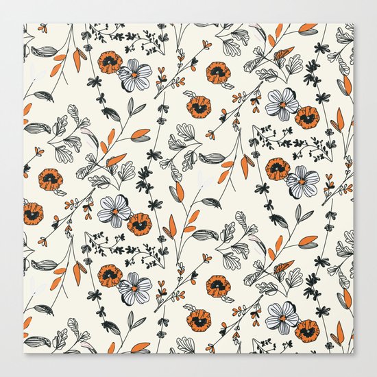 Floral pattern Flowers Canvas Print