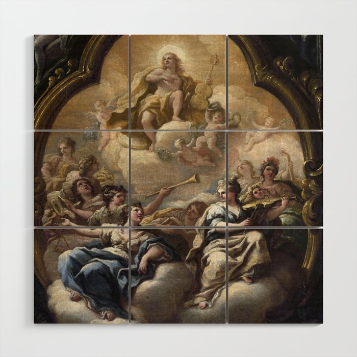 Apollo and Muses - Paolo di Matteis Wood Wall Art