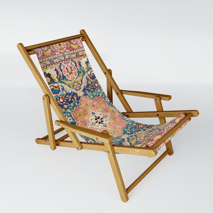 Amritsar Punjab North Indian Rug Print Sling Chair