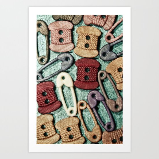 Button Up Art Print