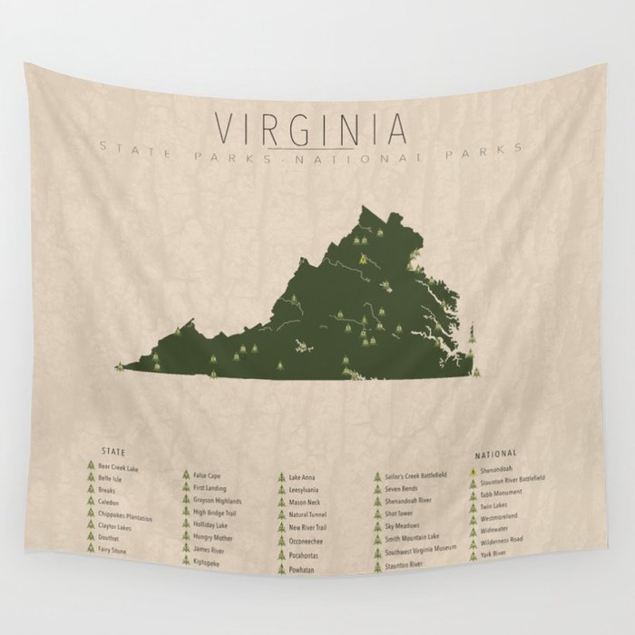 Virginia Parks Wall Tapestry