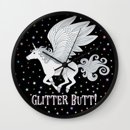 Glitter Butt! Wall Clock