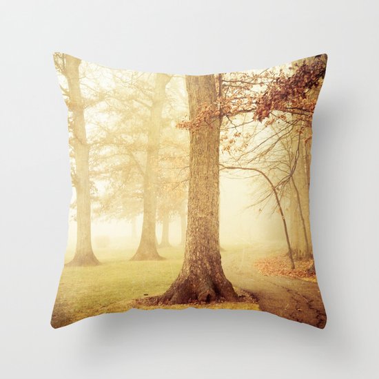 I Heard Whispering in the Woods Throw Pillow