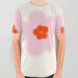 Abstraction_CHERRY_BLOSSOM_BLOOM_FLOWER_LOVE_POP_ART_0602C All Over Graphic Tee