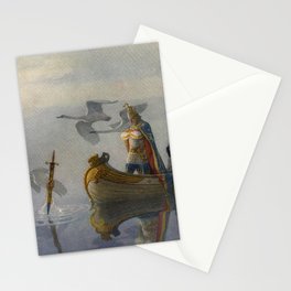 King Arthur and Excalibur Stationery Card