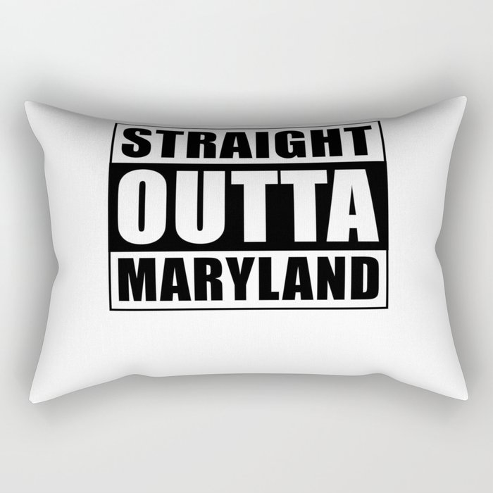 Straight Outta Maryland Rectangular Pillow