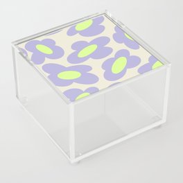 Wonky Flowers - LilacLime Acrylic Box