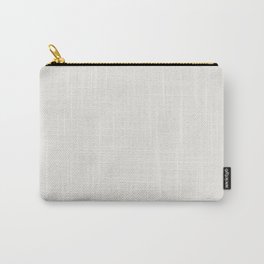 PURE WHITE Solid color. Pale Neutral Carry-All Pouch