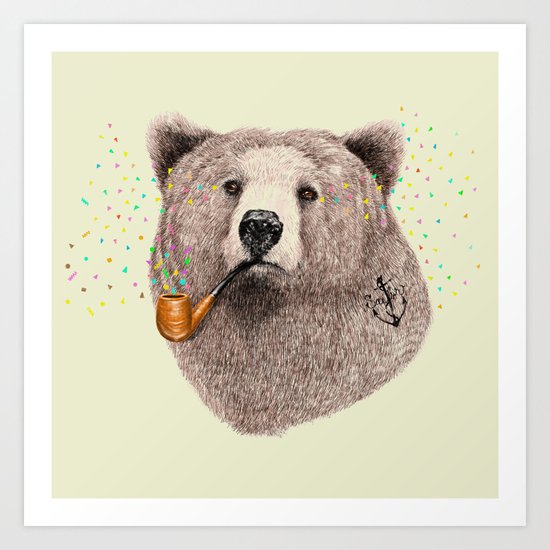 Sailor Bear Art Print