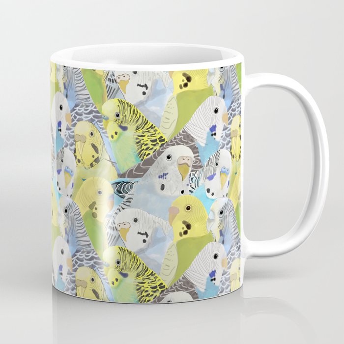 Budgie Parakeets Coffee Mug
