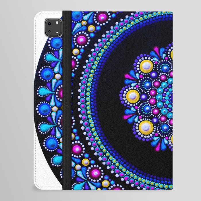 Colorful Mandala; Dot Painting iPad Folio Case